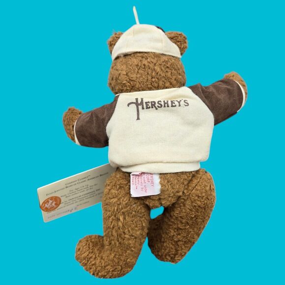 1995 Hershey's Teddy Bear Jointed Vintage 11" Plush with Tags by Douglas Company - Picture 8 of 14